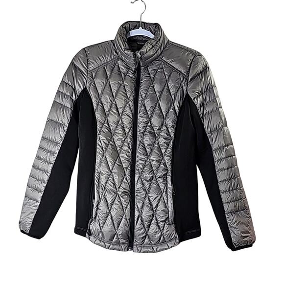 32 Degrees Jackets & Blazers - 32 Degrees Heat Womens Sz S Gray and Black Down Fill Full Zip Puffer Jacket